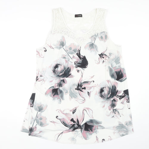 Yours Women's Plus Floral Lace Tank 22 Spring/Summer