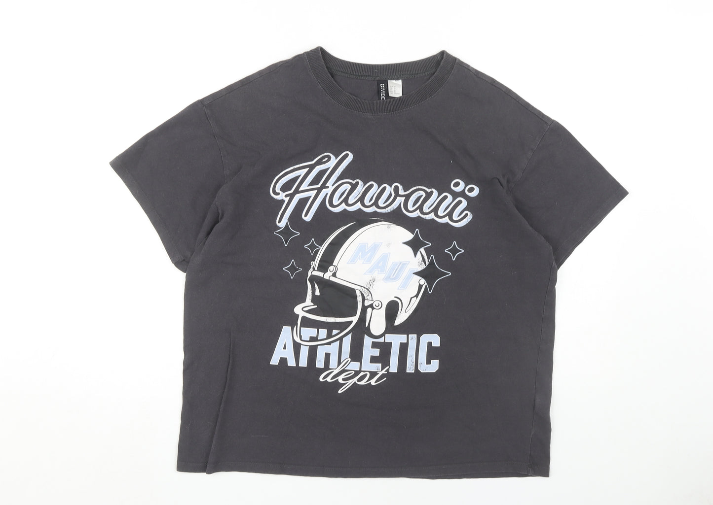 H&M Women's Black Sports T-Shirt Size 12