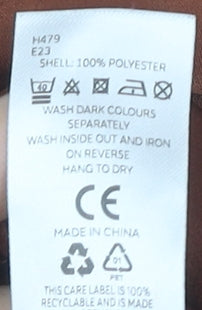 Fig & Basil Brown Long Sleeve Top Women's Size 12