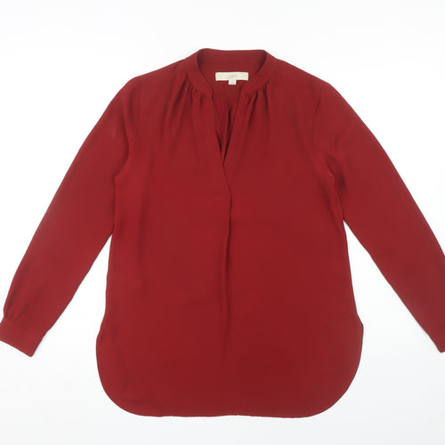 LOFT Women's Red Blouse, XS, Polyester, Casual