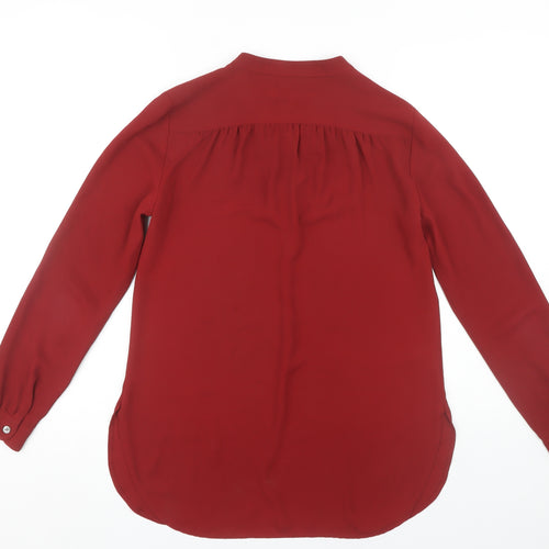 LOFT Women's Red Blouse, XS, Polyester, Casual