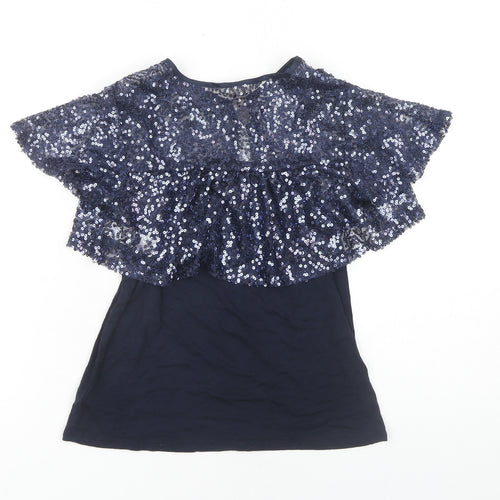 Monsoon Girls Blue Sequin Top 12-13 Years Party