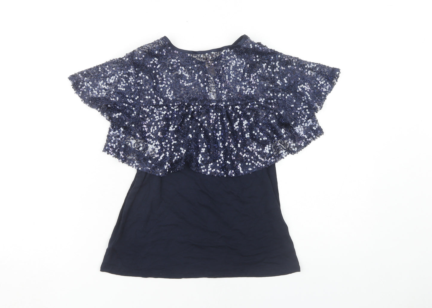Monsoon Girls Blue Sequin Top 12-13 Years Party