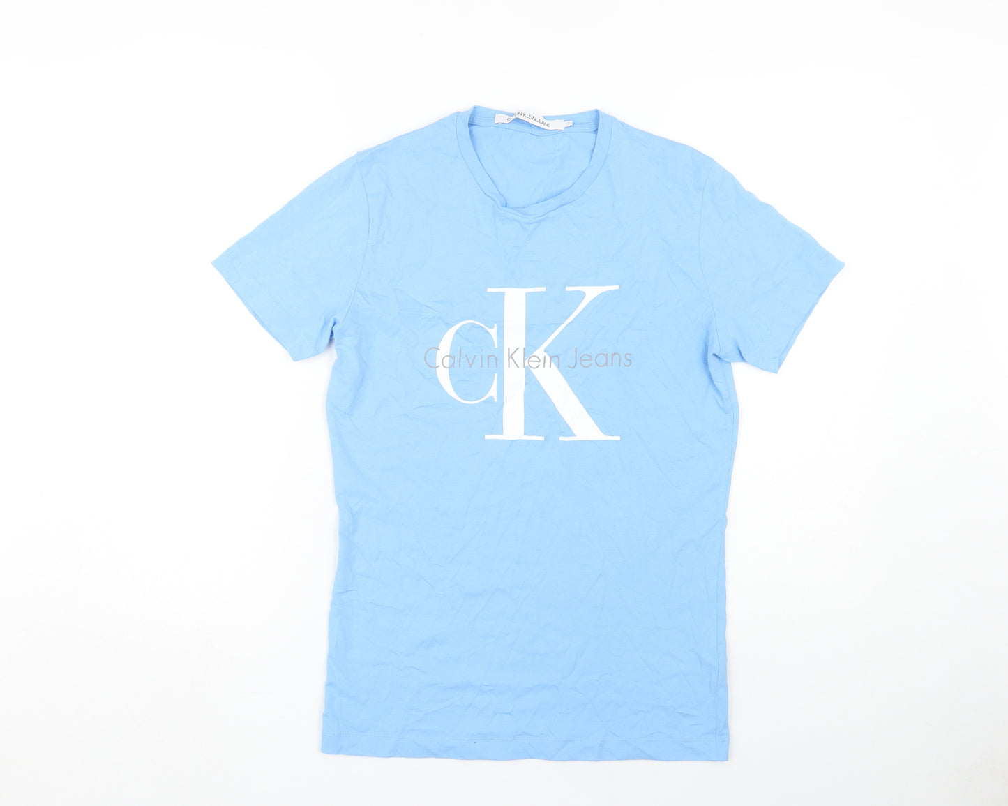 Calvin Klein Jeans Unisex Blue T-Shirt, Size S