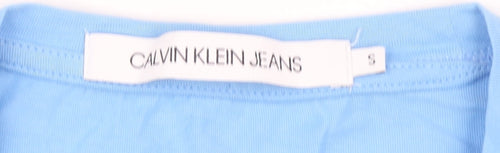 Calvin Klein Jeans Unisex Blue T-Shirt, Size S