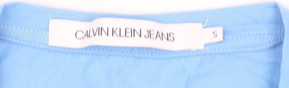 Calvin Klein Jeans Unisex Blue T-Shirt, Size S