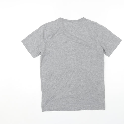 Jordan Boys Grey T-Shirt, Size L, Graphic Sports Tee