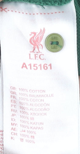 LFC Boys Green Cotton Polo Shirt 11-12 Years Button Down