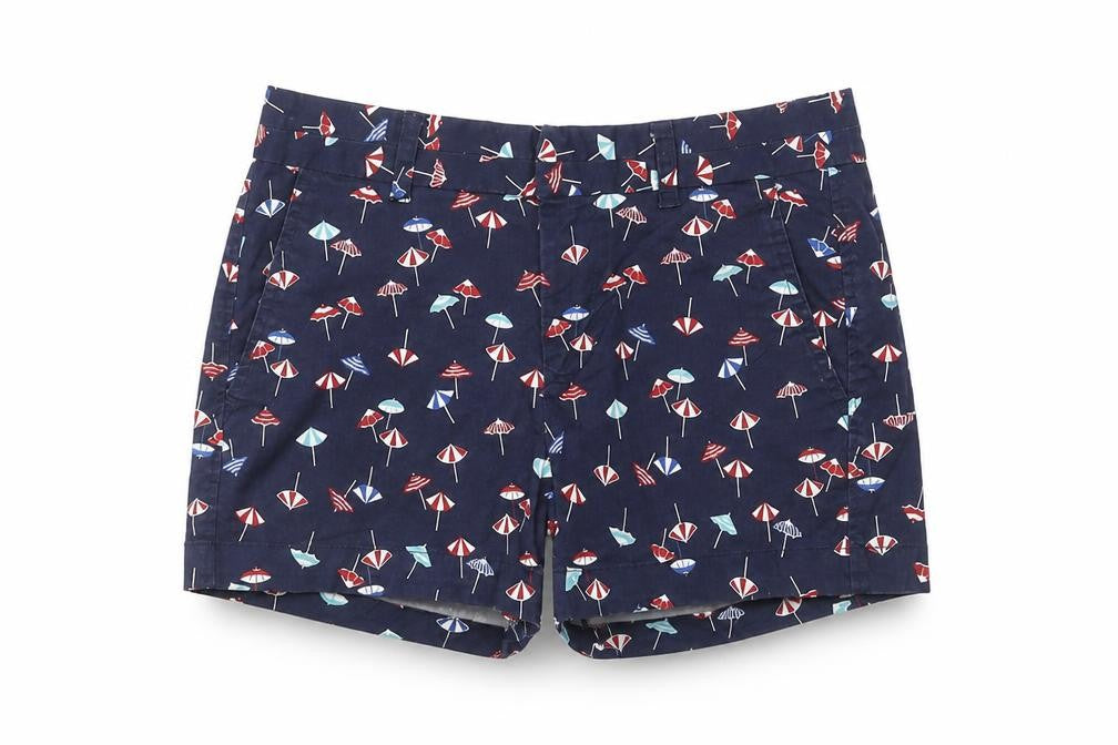 Front view of Gap Women's Multicoloured Chino Shorts, size 2