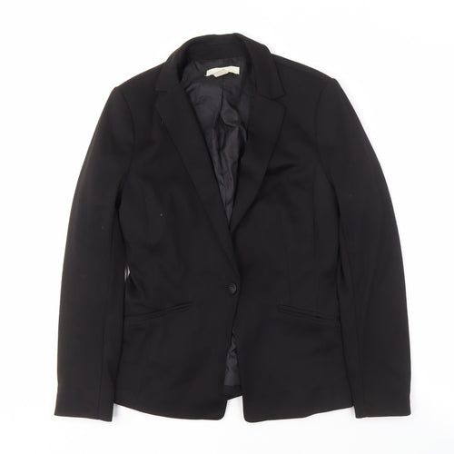 H&M Women's Black Blazer Size 10 Business Lined
