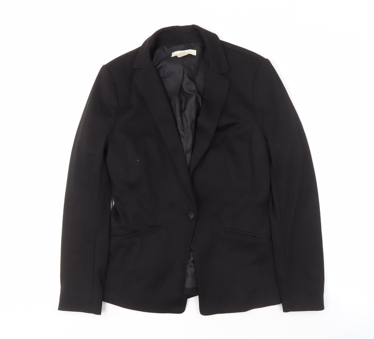 H&M Women's Black Blazer Size 10 Business Lined