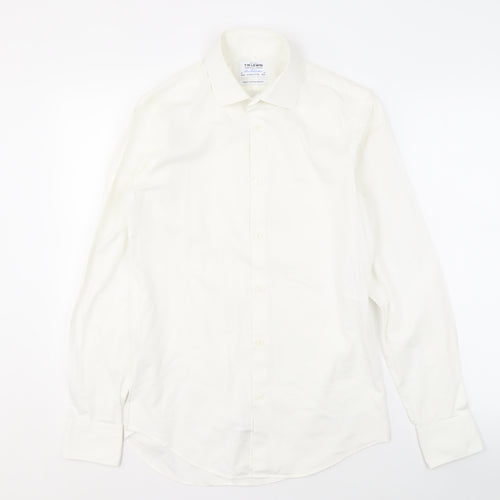 T.M. Lewin Men’s White Extra-Slim Long Sleeve Shirt