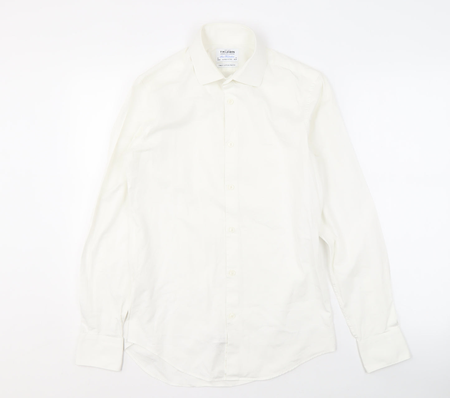 T.M. Lewin Men’s White Extra-Slim Long Sleeve Shirt