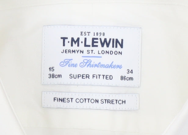 T.M. Lewin Men’s White Extra-Slim Long Sleeve Shirt