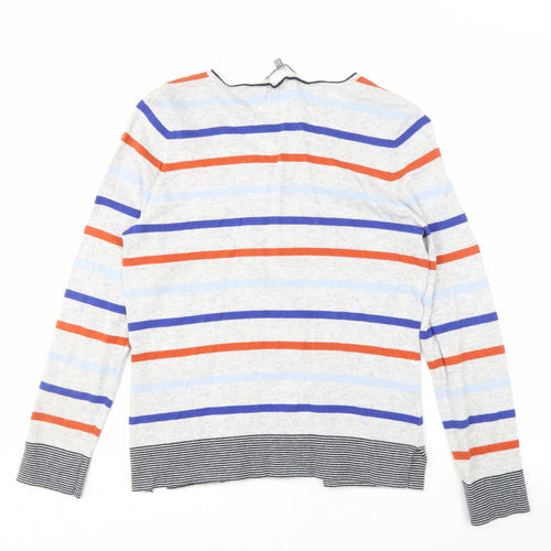 Laura Ashley Women's Multicoloured Henley Jumper - Size 12