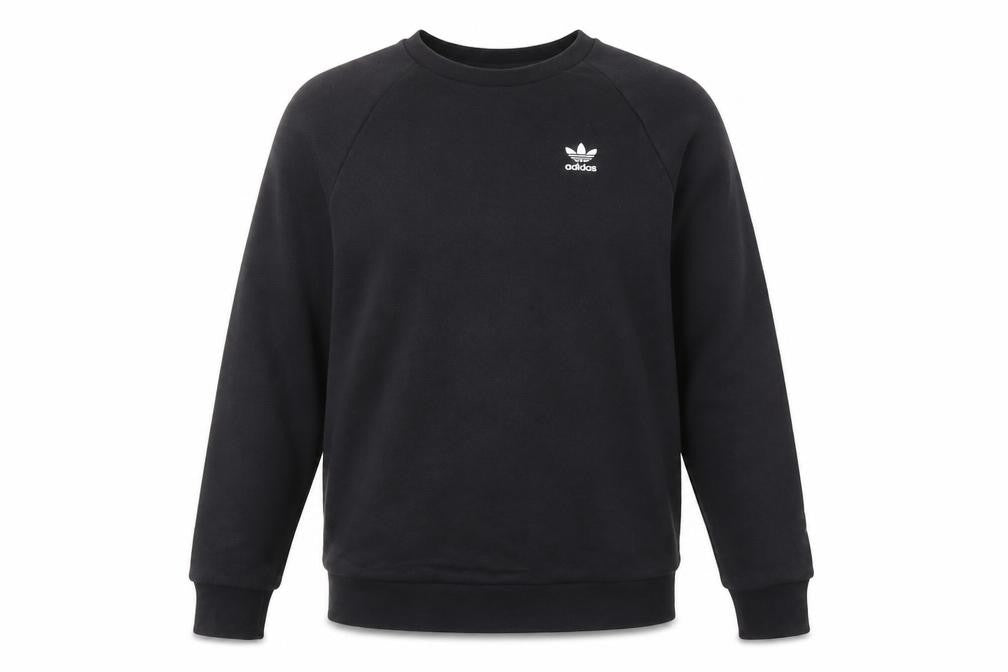 Front view of Adidas Men's Black XS Pullover Sweatshirt