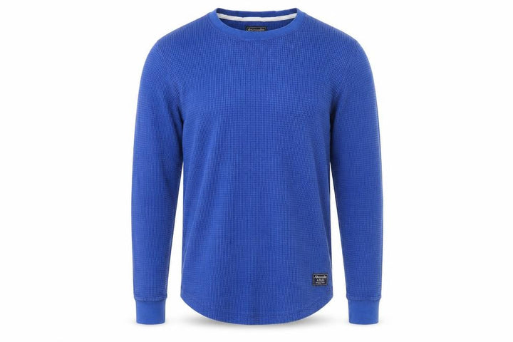 Abercrombie & Fitch Men's Blue Long Sleeve Top - M