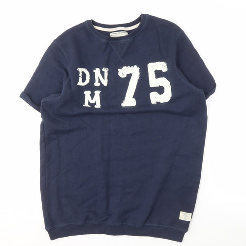 Jack & Jones Blue Men's M Graphic Print Sweatshirt