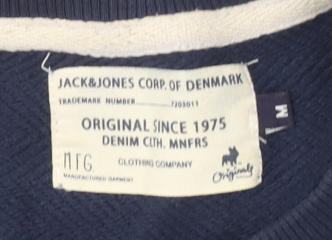 Jack & Jones Blue Men's M Graphic Print Sweatshirt