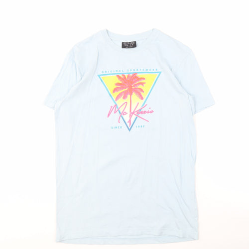 McKenzie Men's Blue Graphic T-Shirt, S, Beach Theme