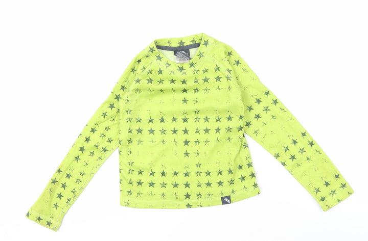 Trespass Boys Green Star Long Sleeve T-Shirt, 3-4 Years