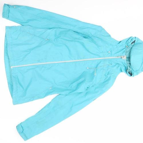 Regatta Women's Blue Basic Jacket Size 10, Lightweight & Hooded