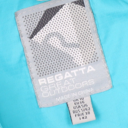 Regatta Women's Blue Basic Jacket Size 10, Lightweight & Hooded