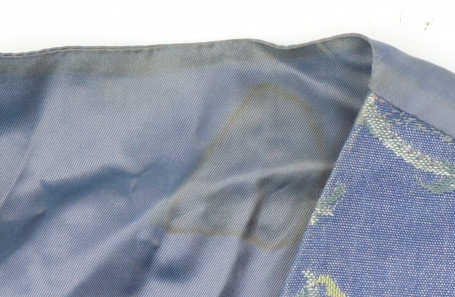 St Michael Women's Blue Floral Waistcoat Size 10