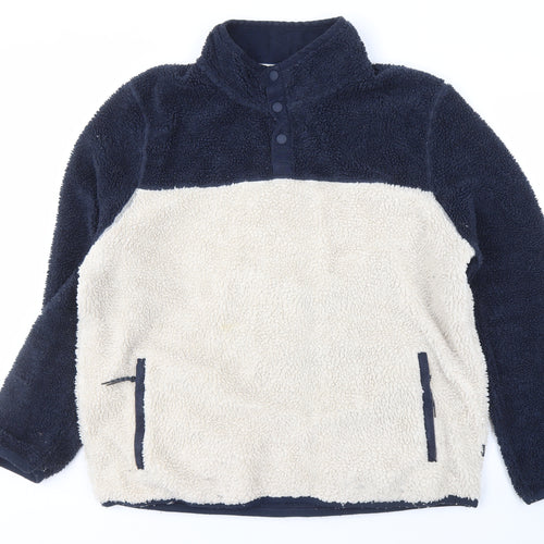 Fat Face Men's Navy 2XL Fleece Jacket