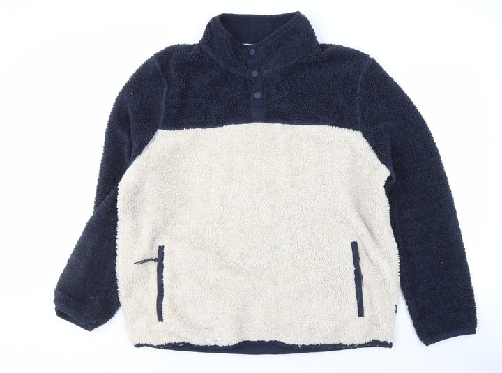 Fat Face Men's Navy 2XL Fleece Jacket