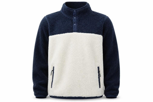 Front view of FatFace Men's Navy 2XL Fleece Jacket