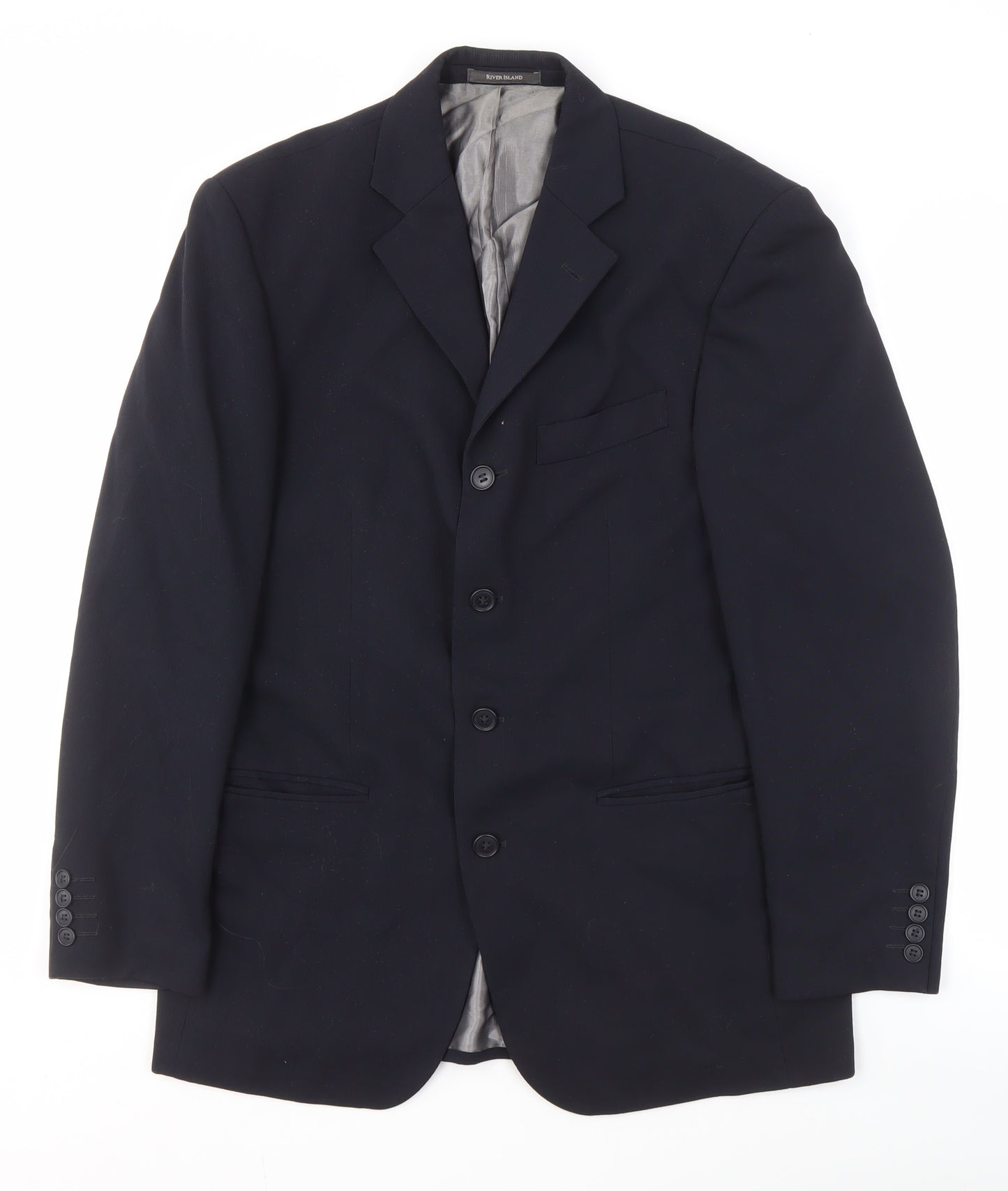 River Island Men's Black Blazer 38 Regular