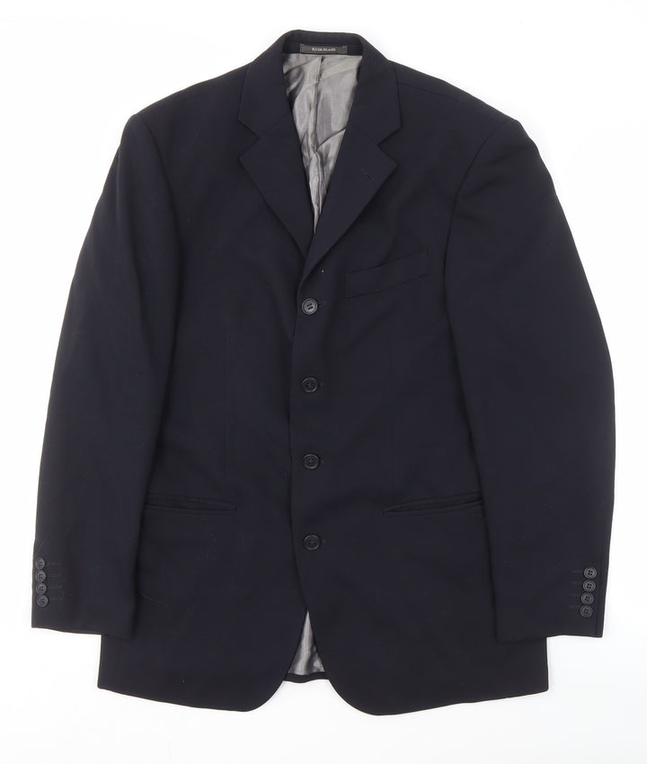 River Island Men's Black Blazer 38 Regular