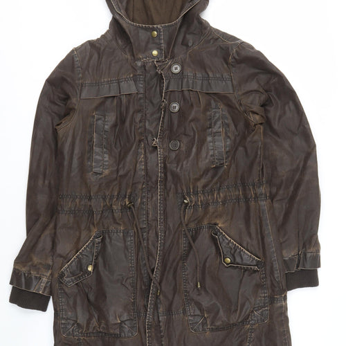 Marks & Spencer Women's Brown Parka Jacket Size 14