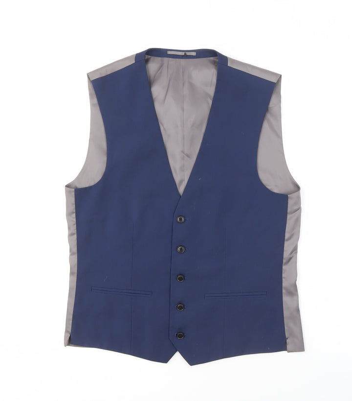 Next Men's Blue Waistcoat 38R