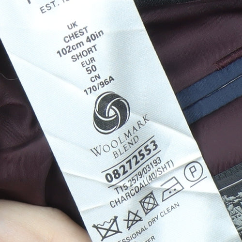 Marks and Spencer Men's Grey Suit Jacket 40S