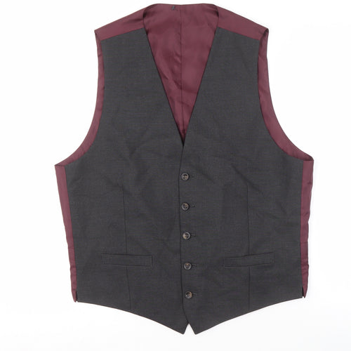Marks & Spencer Grey Suit Waistcoat M Unisex Formal