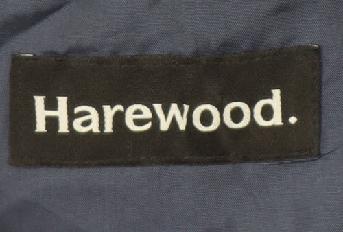 Harewood Men's Blue Striped Wool Blazer, Double-Breasted, 38L