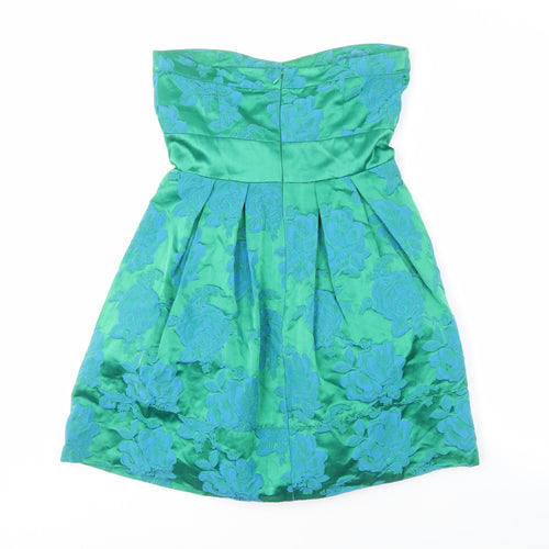 Spotlight by Warehouse Green A-Line Party Dress Size 10
