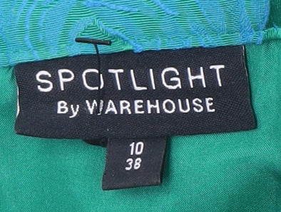Spotlight by Warehouse Green A-Line Party Dress Size 10