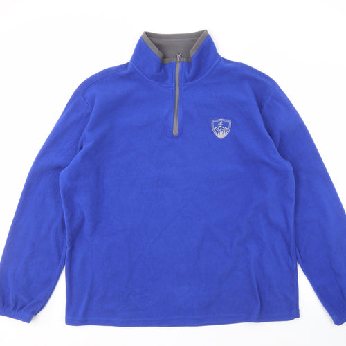 Atlasformen Men's Blue Fleece Zip Sweatshirt XL