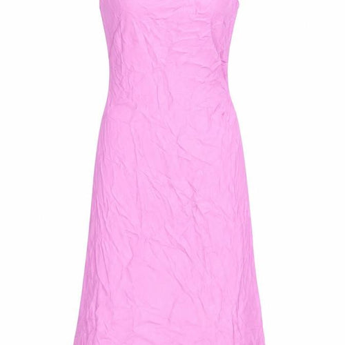 Zara Women's Pink Slip Dress - Size S, Strappy Sleeve