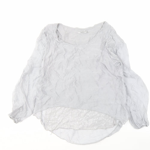 Tendenze Women's Grey Long Sleeve Blouse, Size S