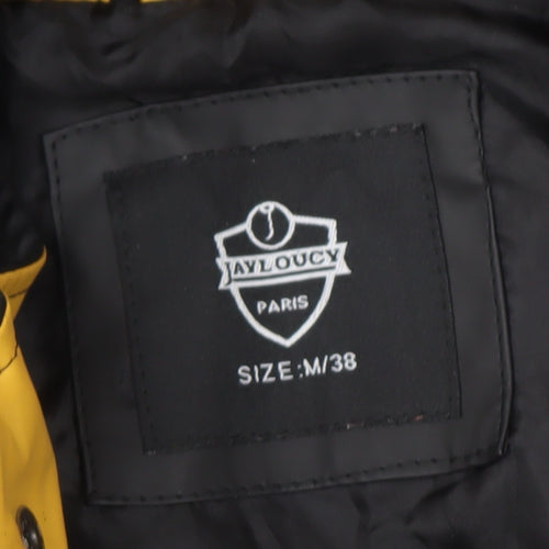 Jayloucy Women's Black Hooded Rain Jacket Size 10