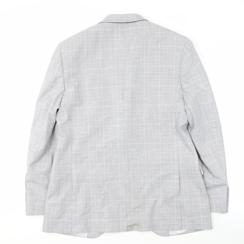 Marks and Spencer Men's Grey Check Suit Jacket UK 42