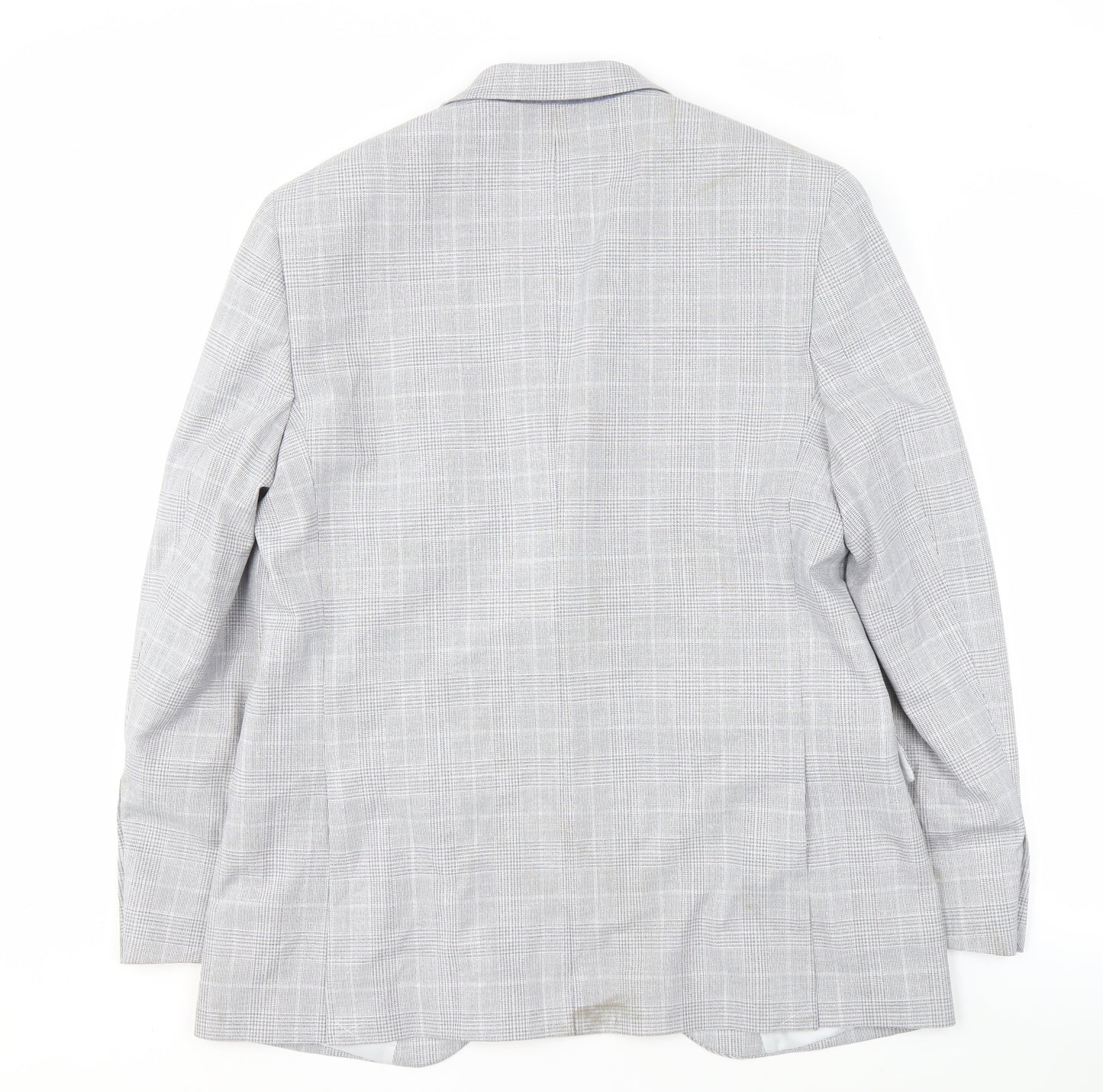 Marks and Spencer Men's Grey Check Suit Jacket UK 42
