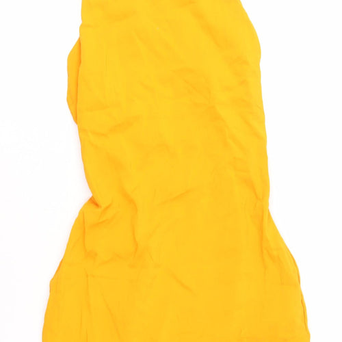 Zara Women's Yellow Sleeveless Dress XS