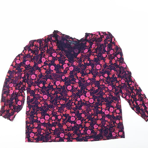 Crew Clothing Women's Multicoloured Floral Blouse