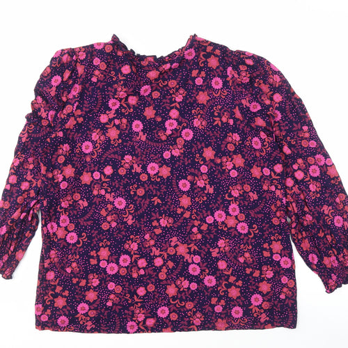 Crew Clothing Women's Multicoloured Floral Blouse