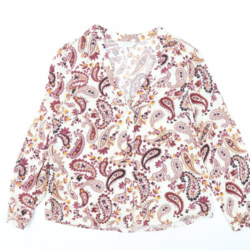 Principles Women Multicoloured Paisley Blouse Size 12